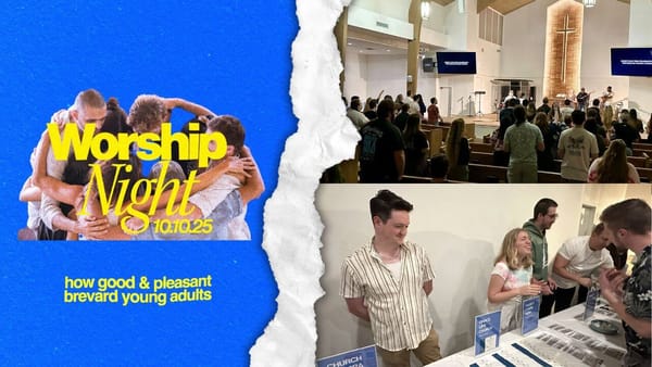 Brevard Young Adults Launches with Night of Worship and Prayer